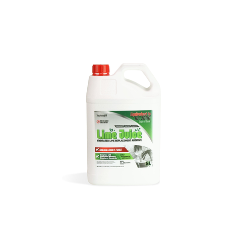 White container with a red cap labeled 'Lime Juice' on a white background