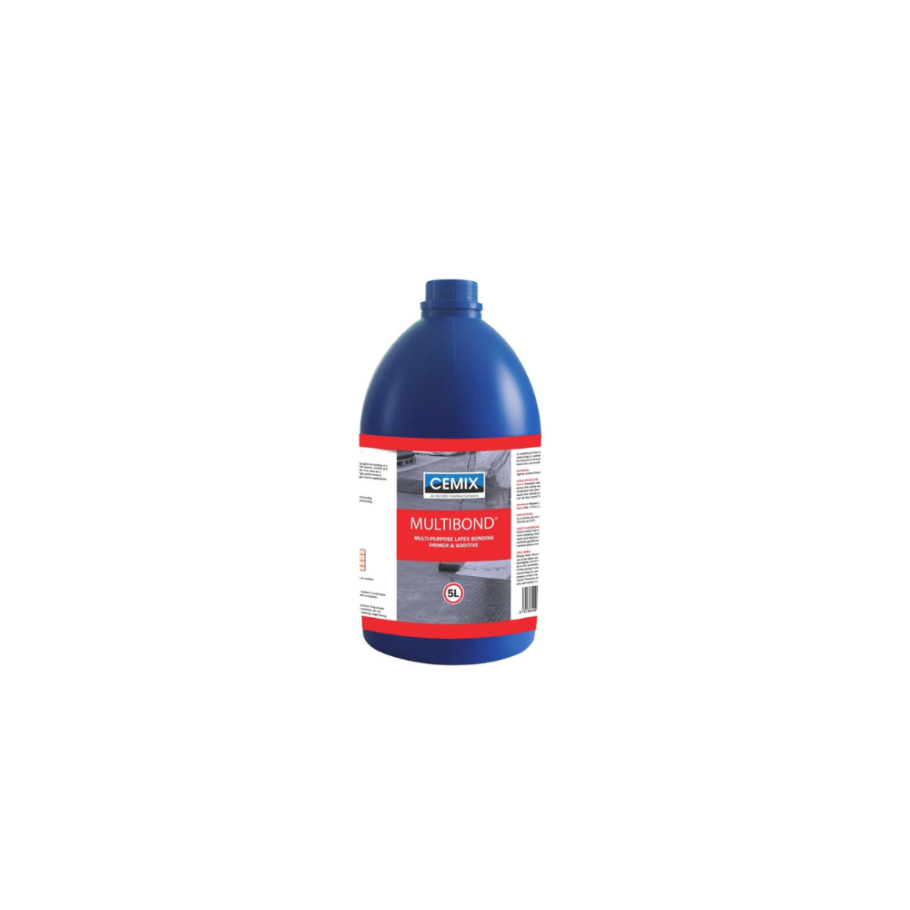 Bottle of Cemix Multibond on a white background