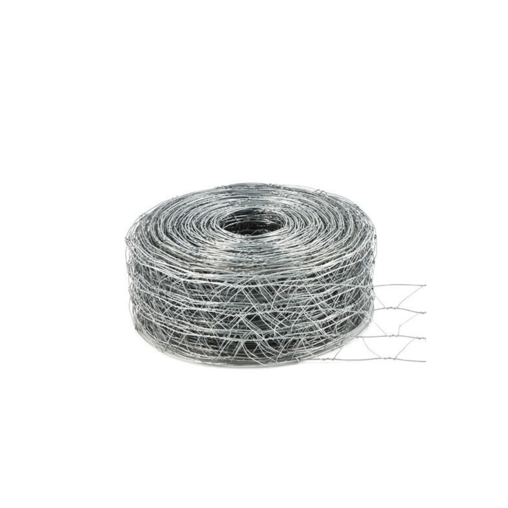 Roll of wire used in blocklaying, on a white background